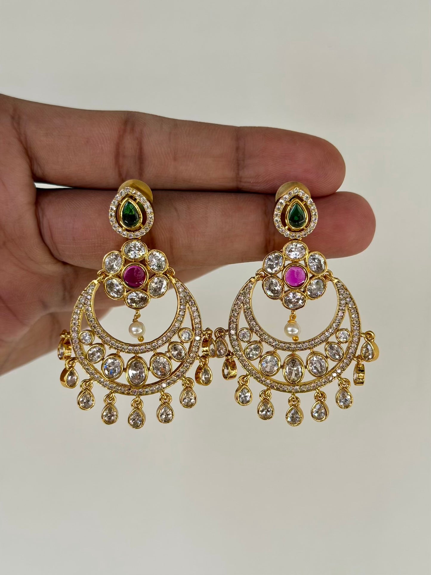 Gold Look-Alike Chandbali Earrings