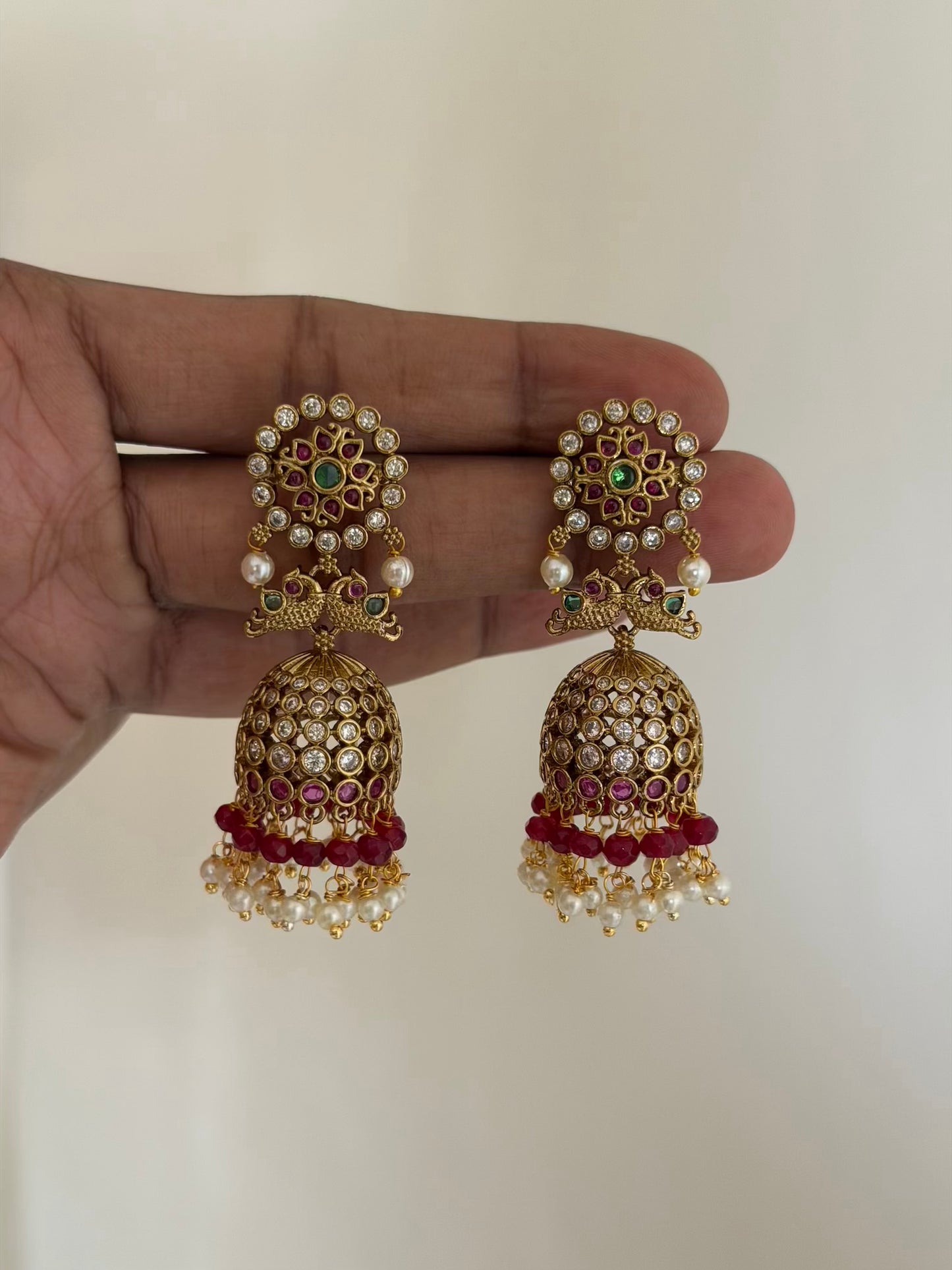 2 in 1 Jhumka Earrings