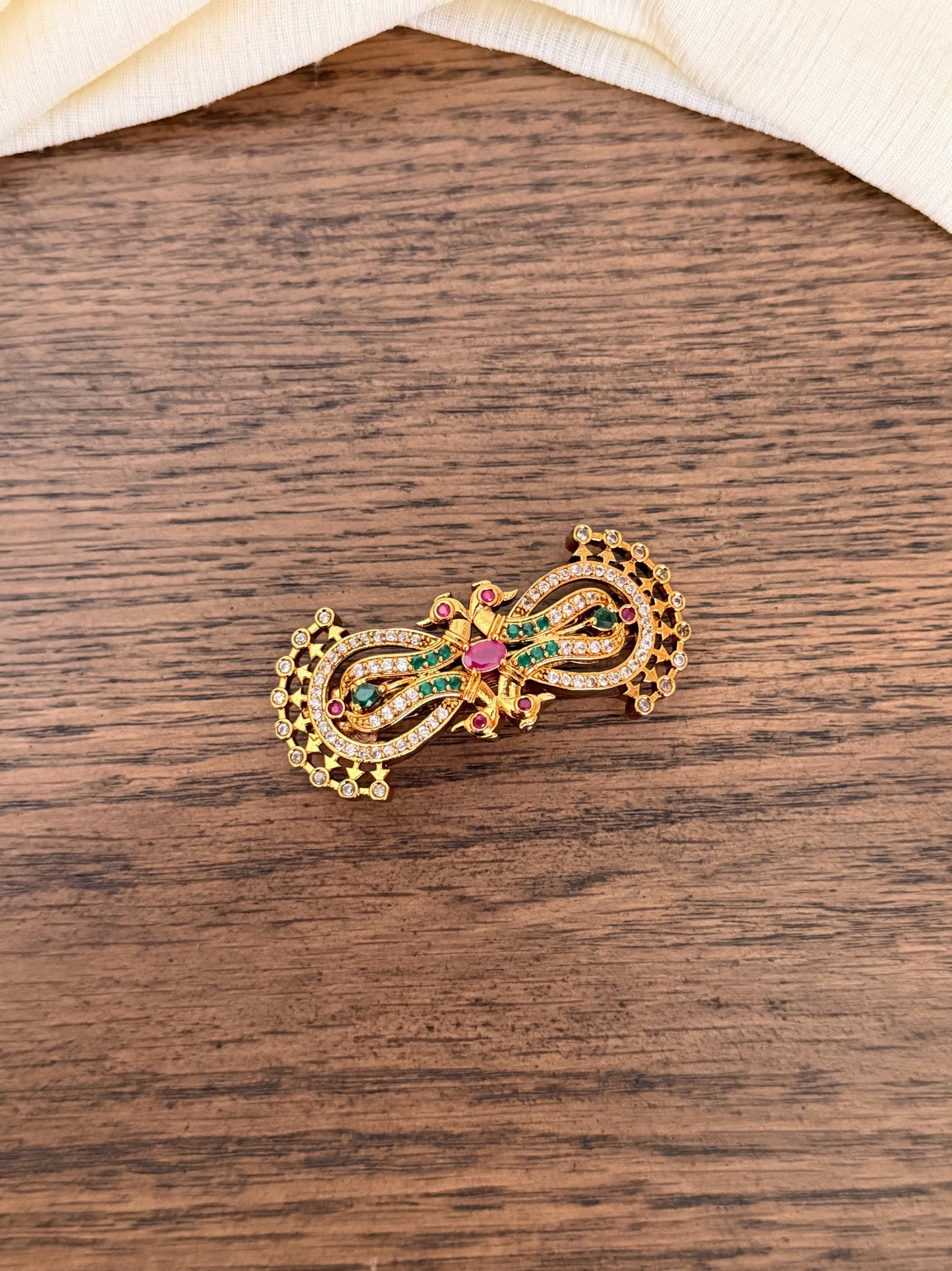 Traditional Peacock Premium Hair Clip