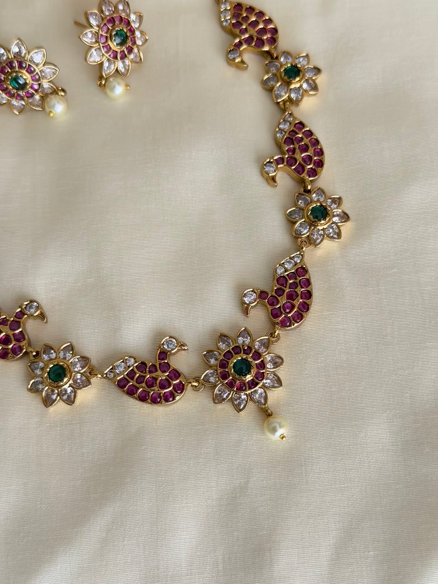 Ruby Kemp Choker Necklace Set