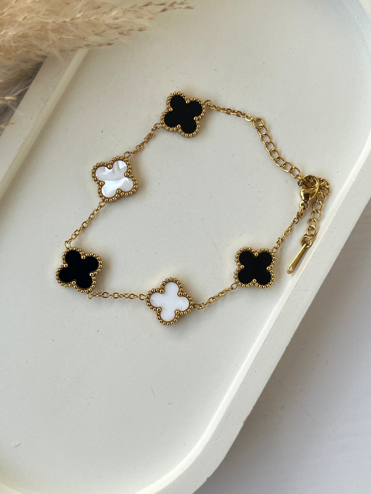 Elsie Bracelet - Black & White