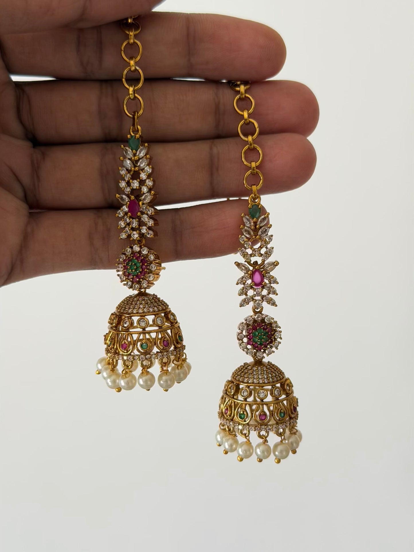 AD Jhumka with Mattal