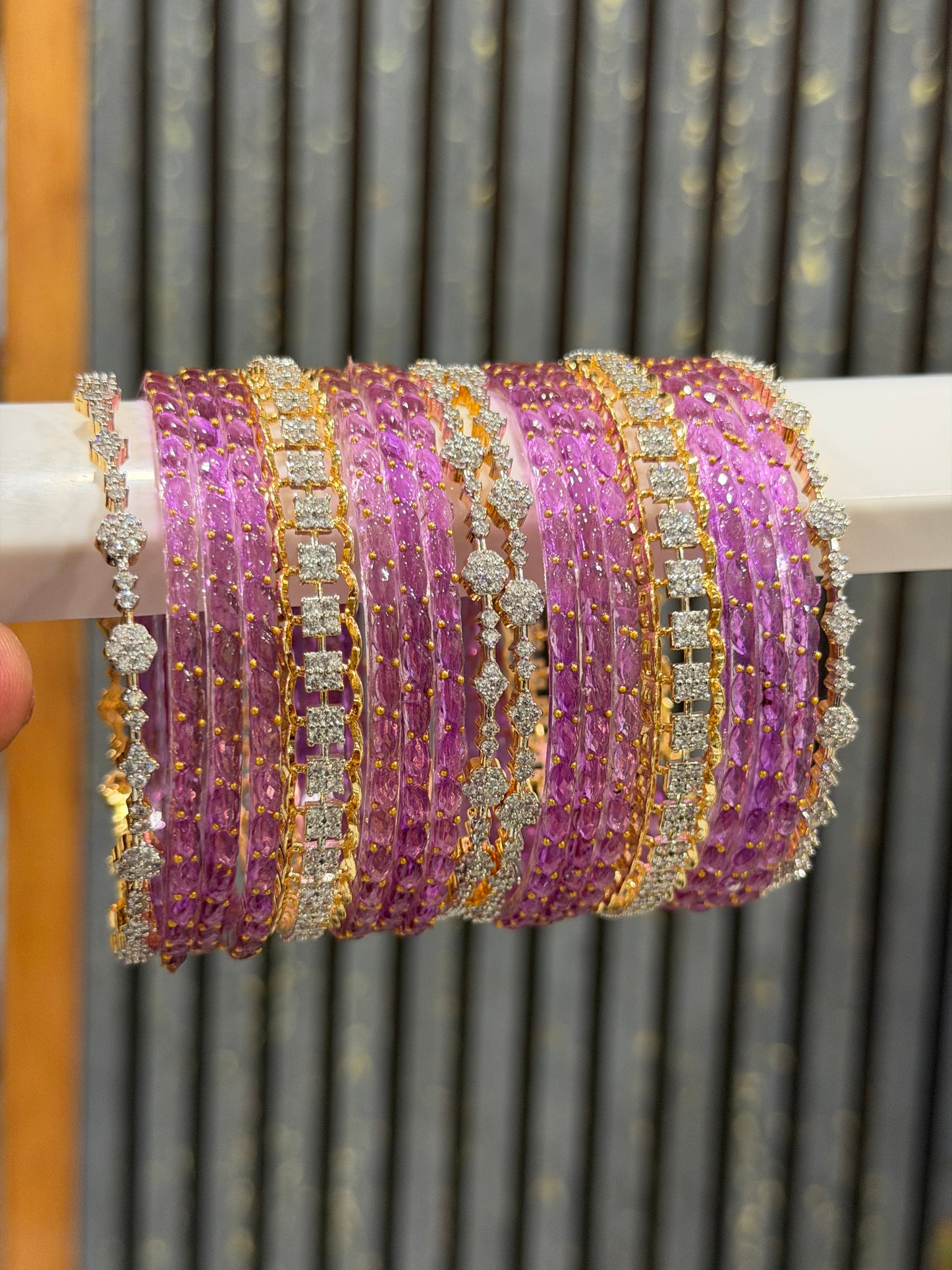 Cz Bangle Stack