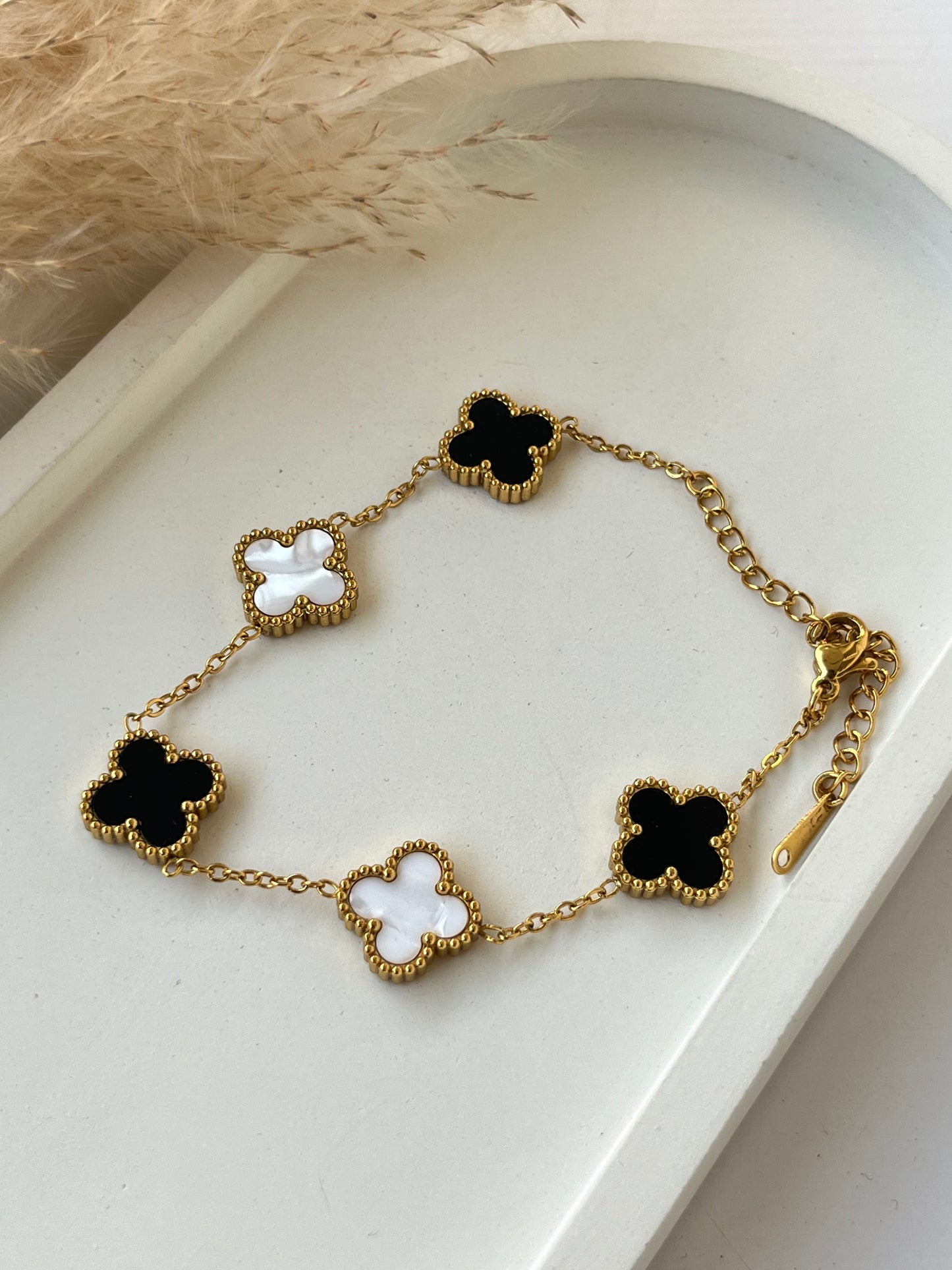 Elsie Bracelet - Black & White