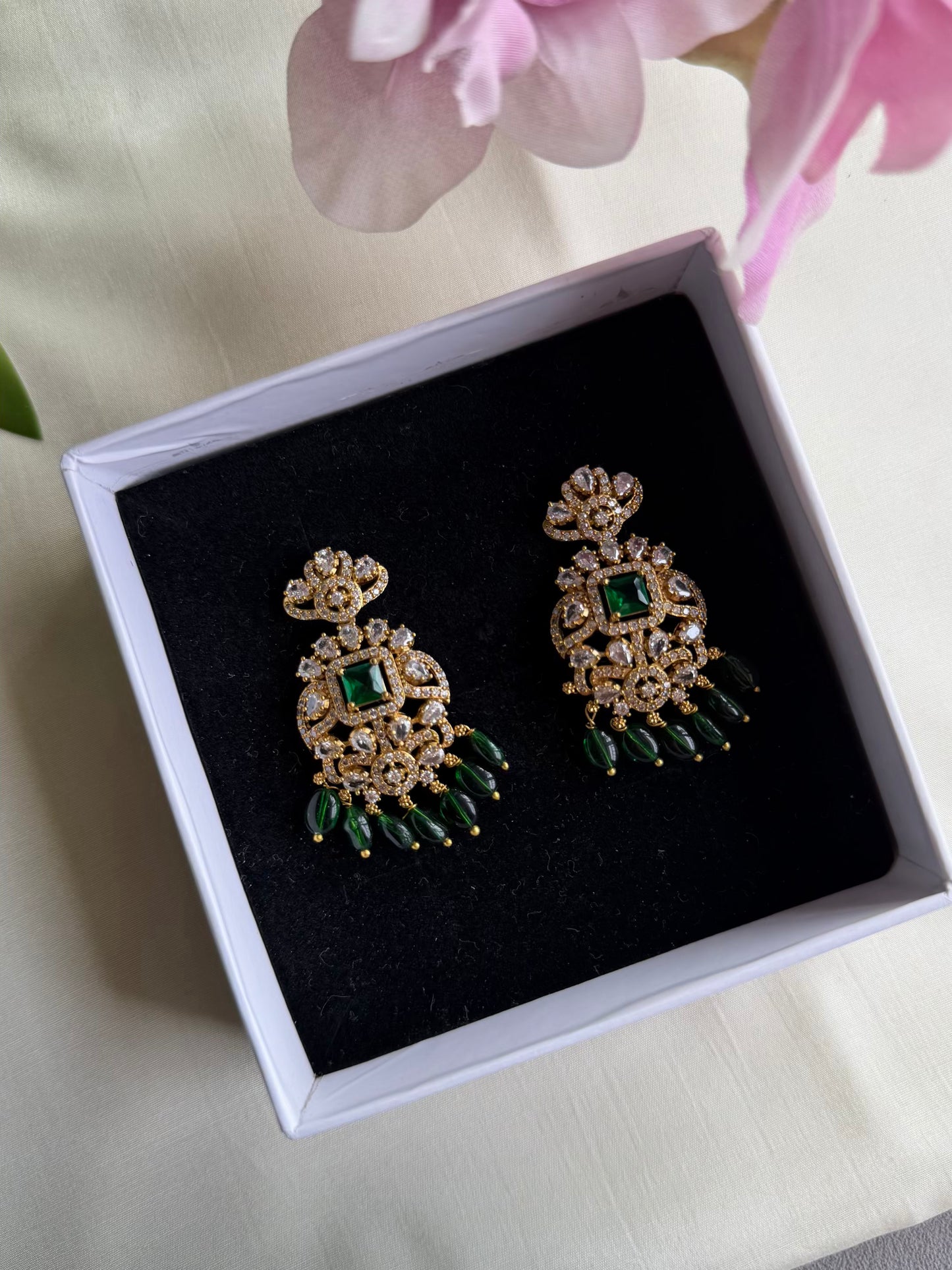 Victorian CZ Dangler Earrings