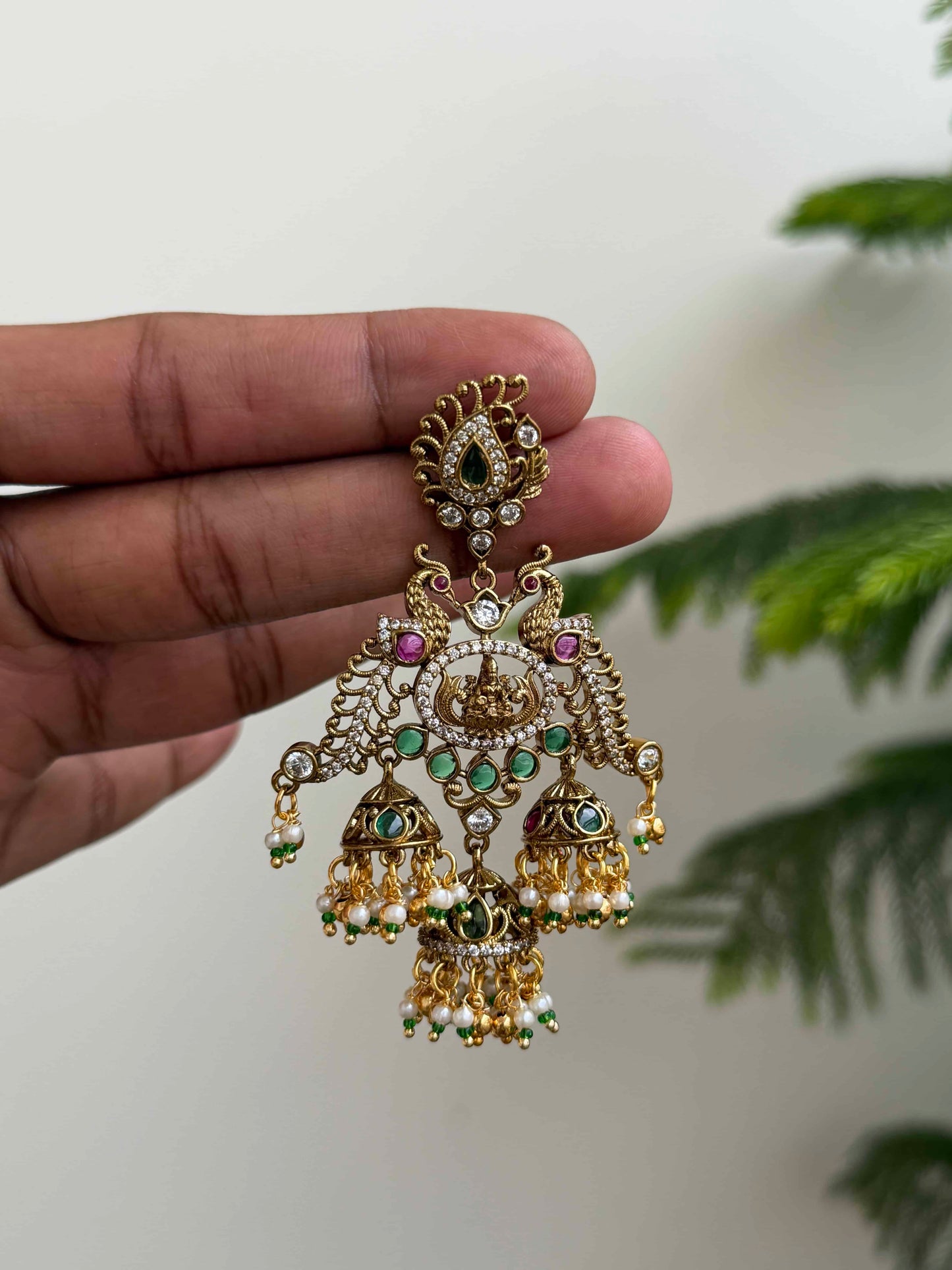 Grand Multi Jhumka Earrings