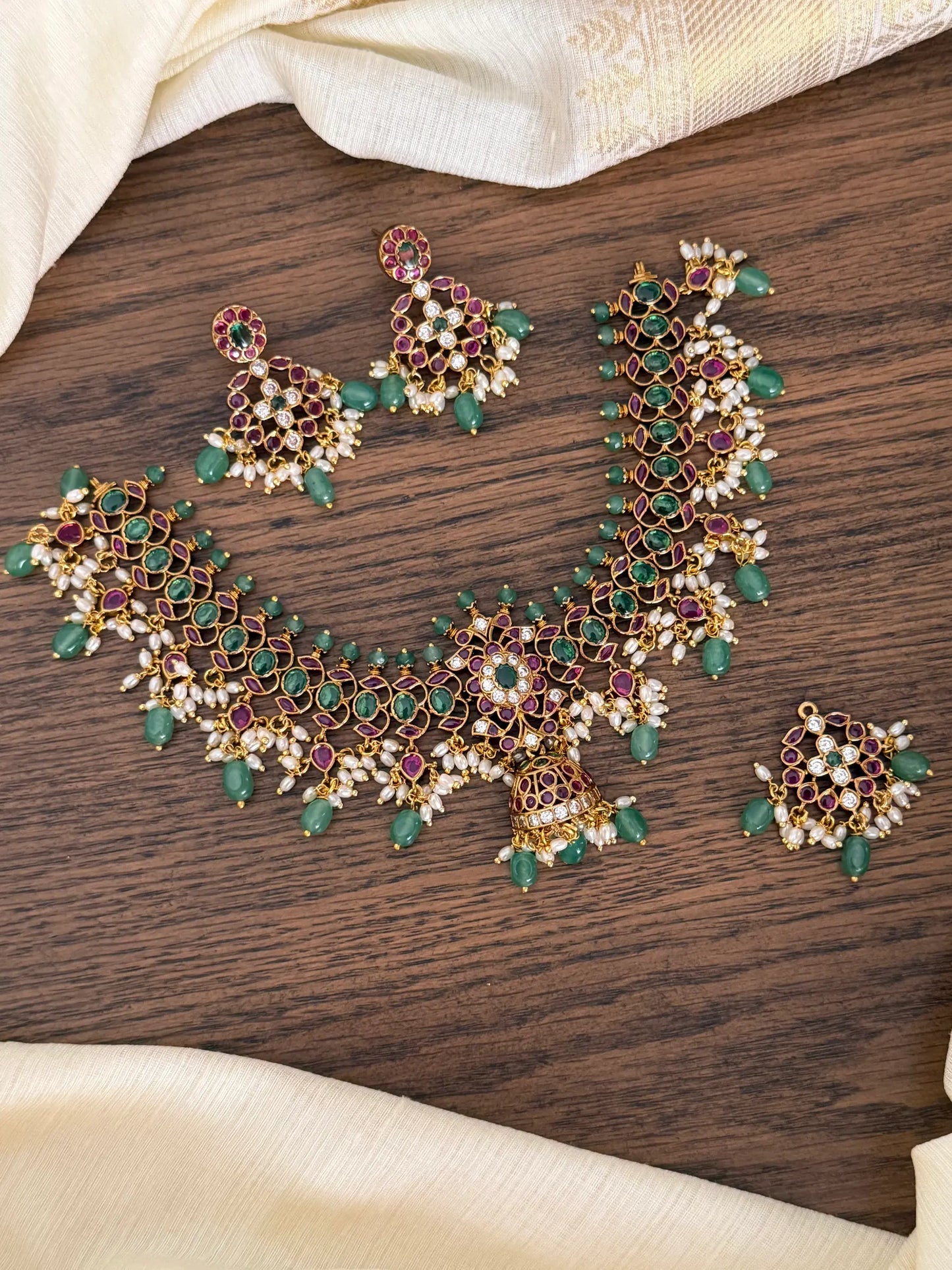 3 in 1 Floral Necklace Set