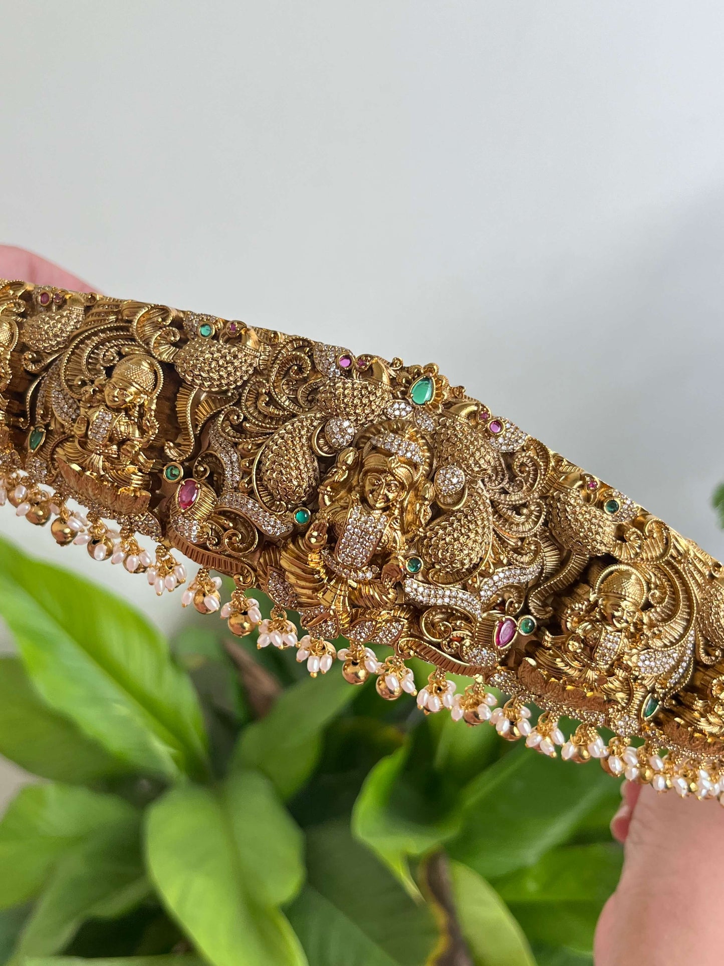 Heavy 3D Detailing Bridal Vaddanam – Nakshi Polish