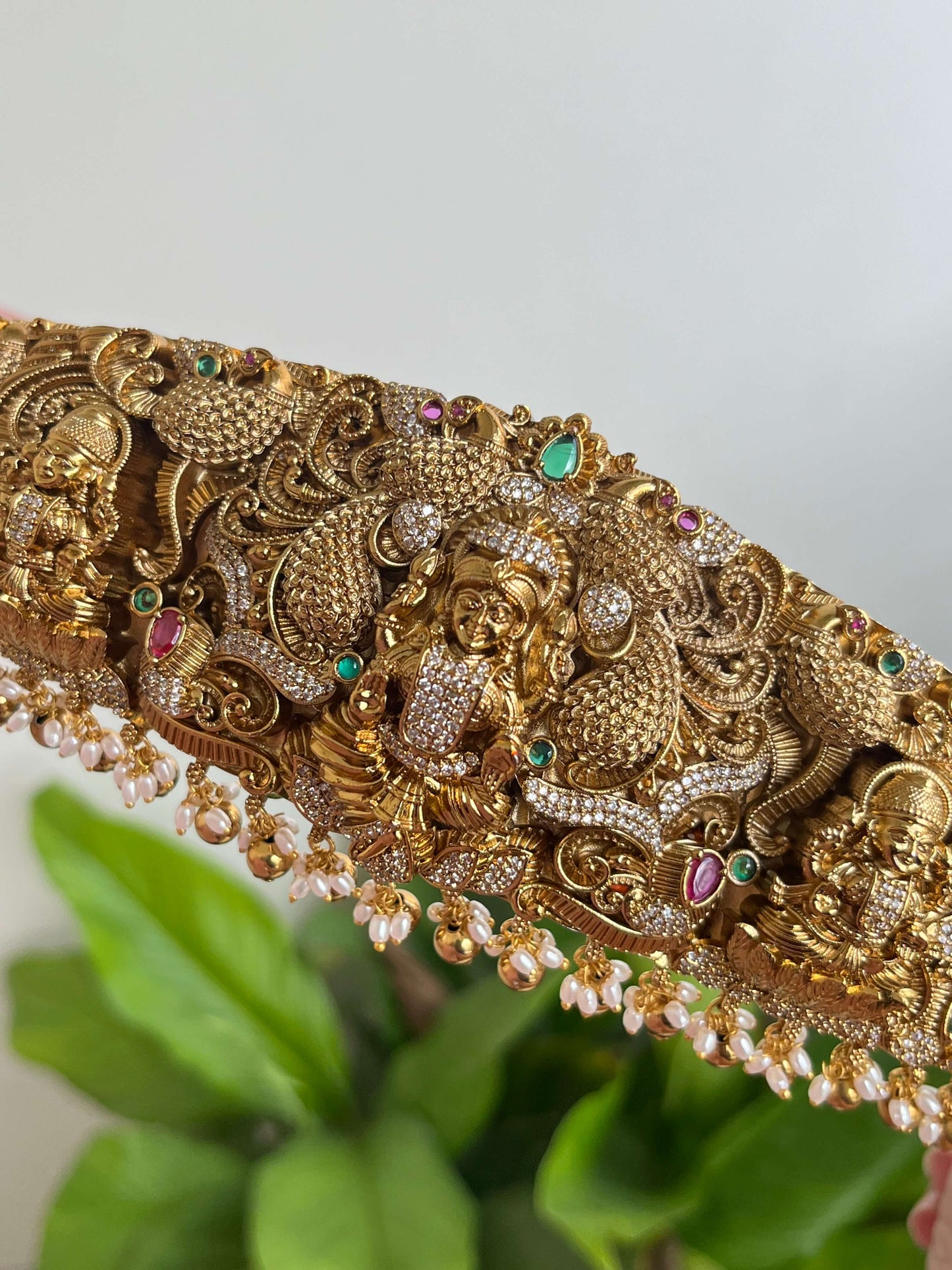 Heavy 3D Detailing Bridal Vaddanam – Nakshi Polish