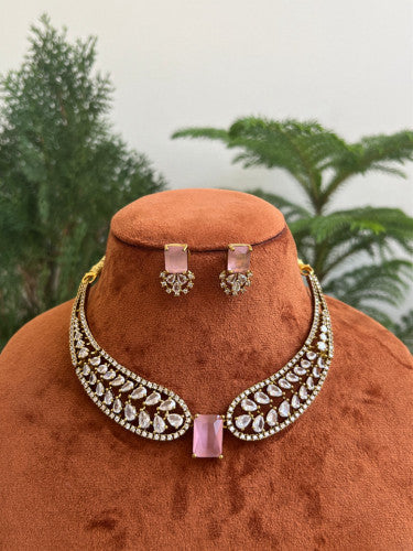 Victorian AD Wing necklace Set - Red, Pink, Mint, Green