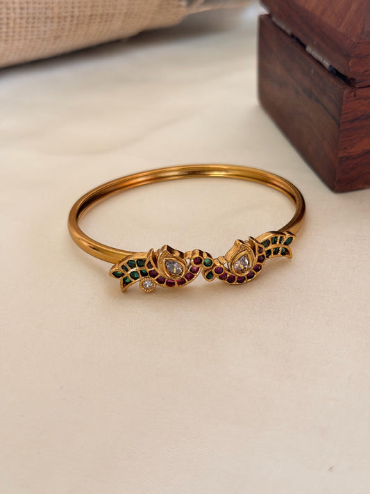 Traditional Stone Work Peacock Bangle