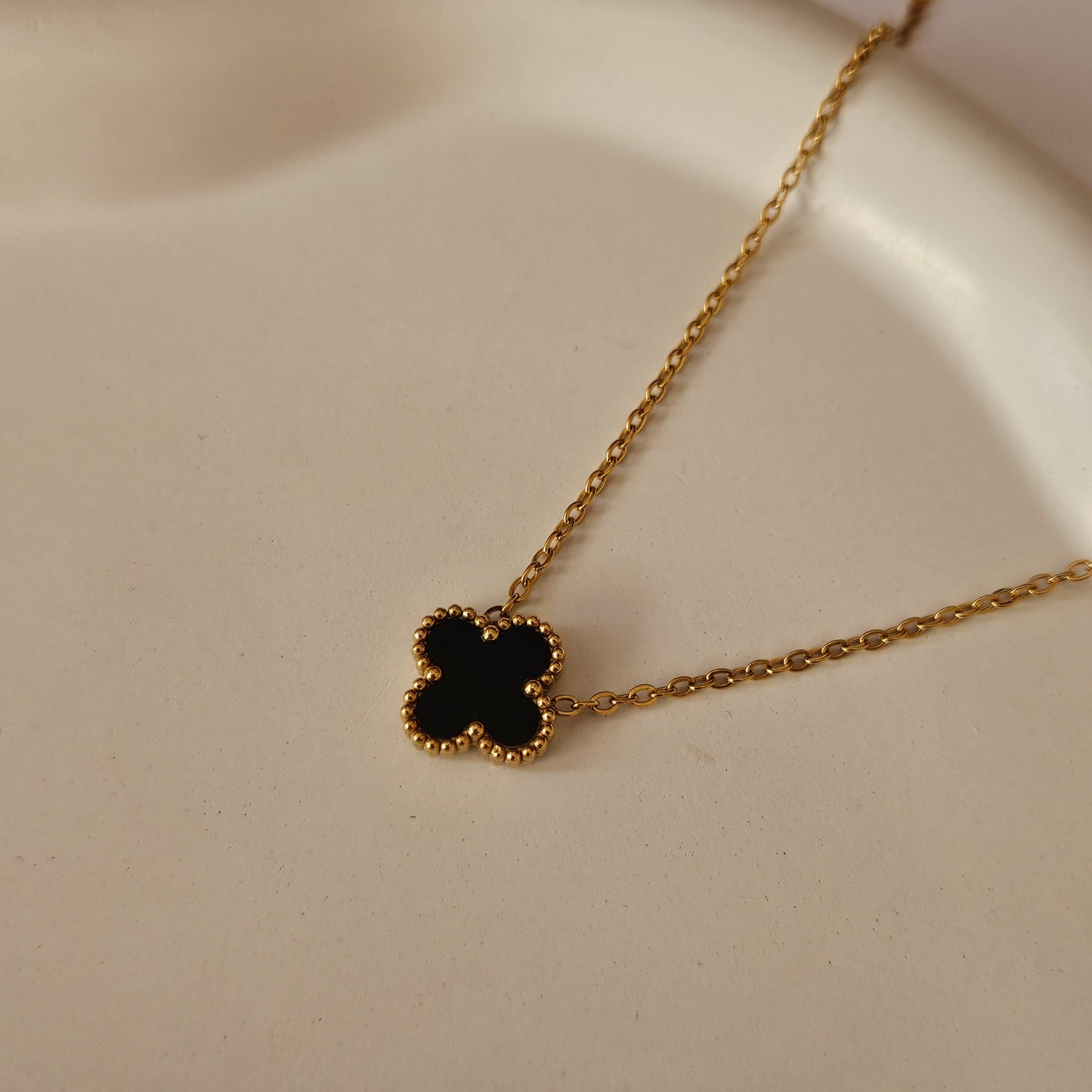 Black Clover Rakhi Gift Combo – Necklace, Studs & Elsie Bracelet