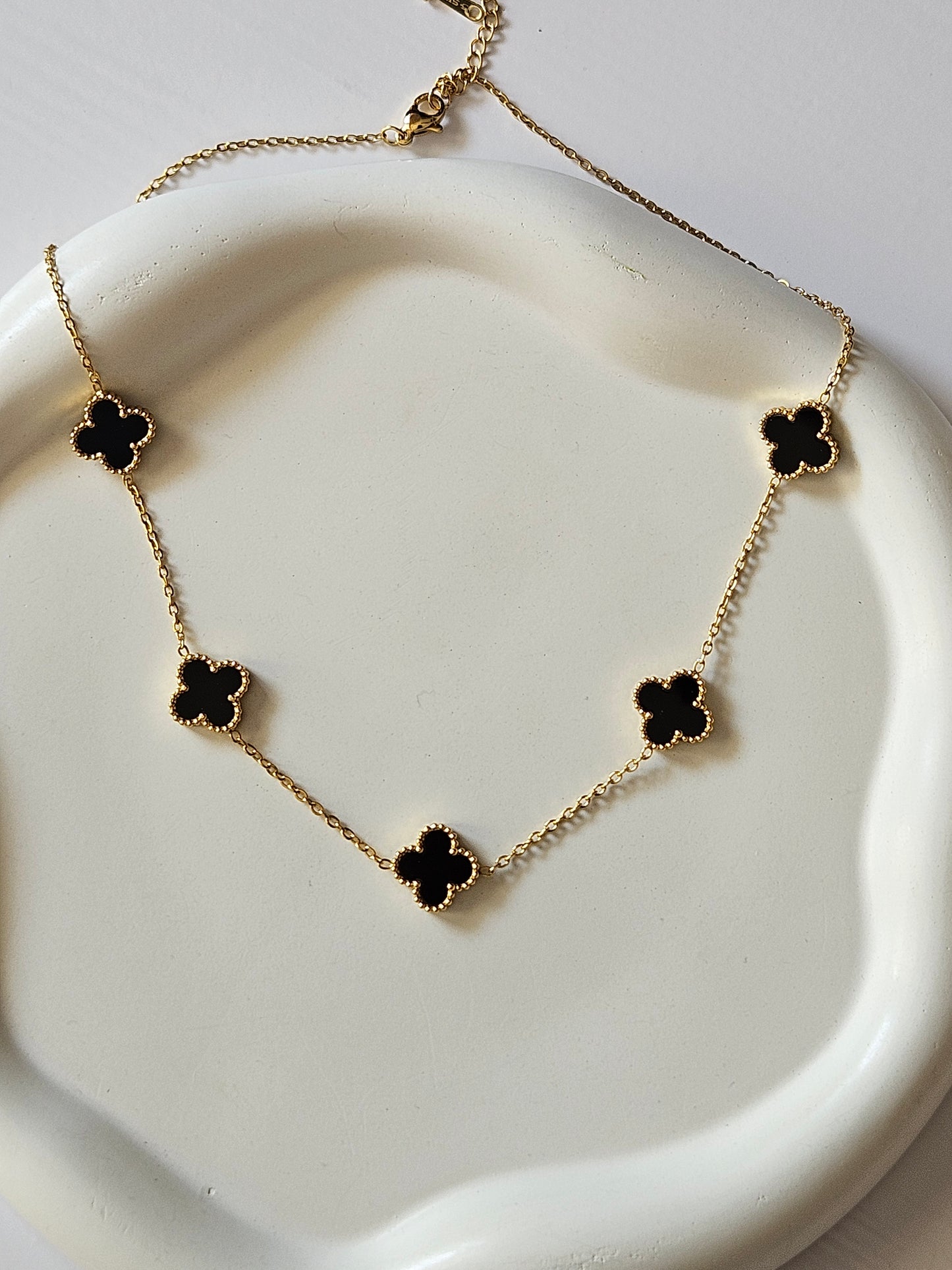 Black Klee Necklace