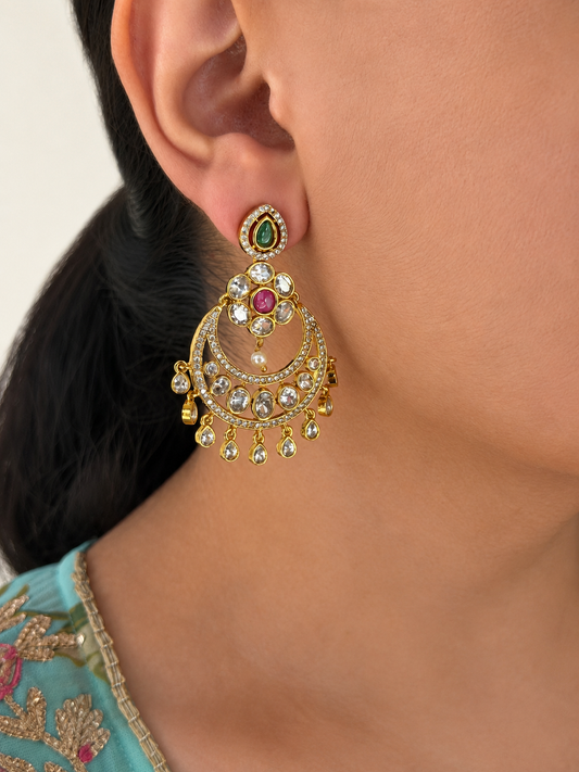 Gold Look-Alike Chandbali Earrings