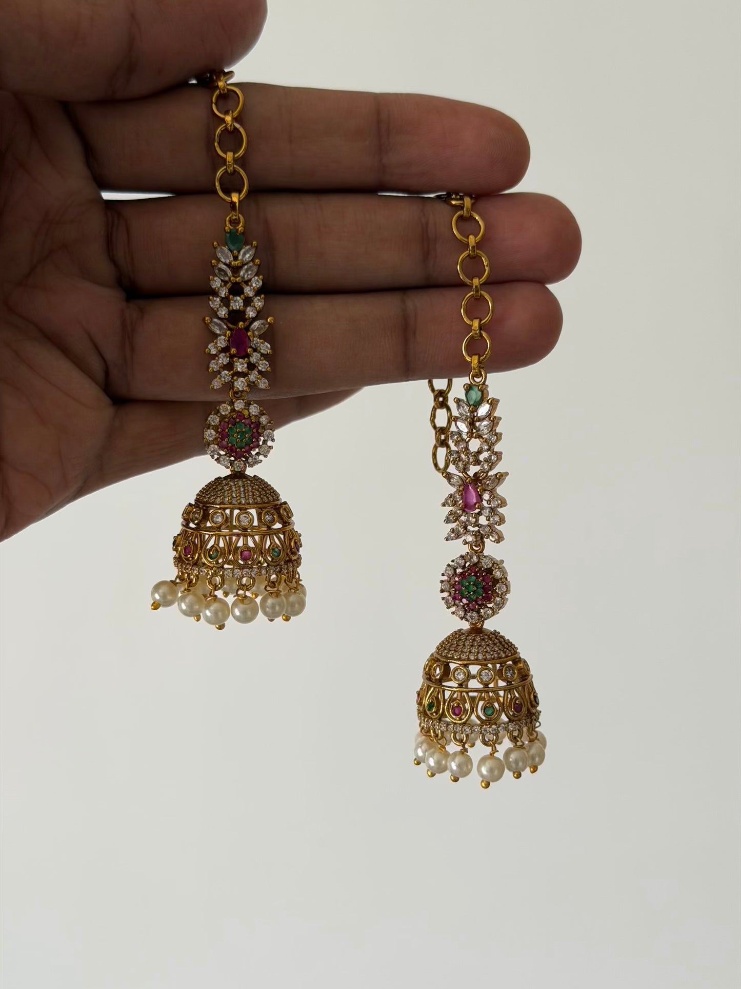 AD Jhumka with Mattal