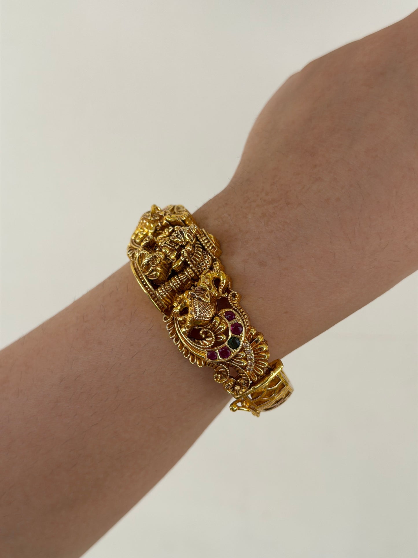 Nakshi Gold Look Alike Lakshmi Devi Goddess Kada