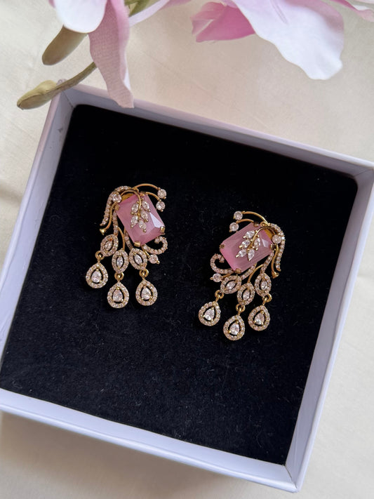 AD studded earrings