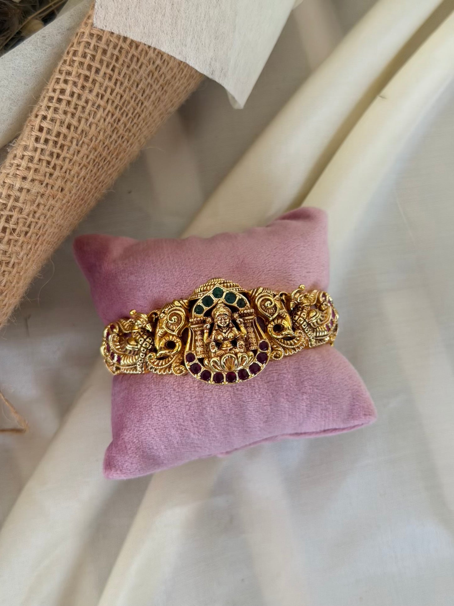 Nakshi Gold Look Alike Lakshmi Devi Goddess Kada