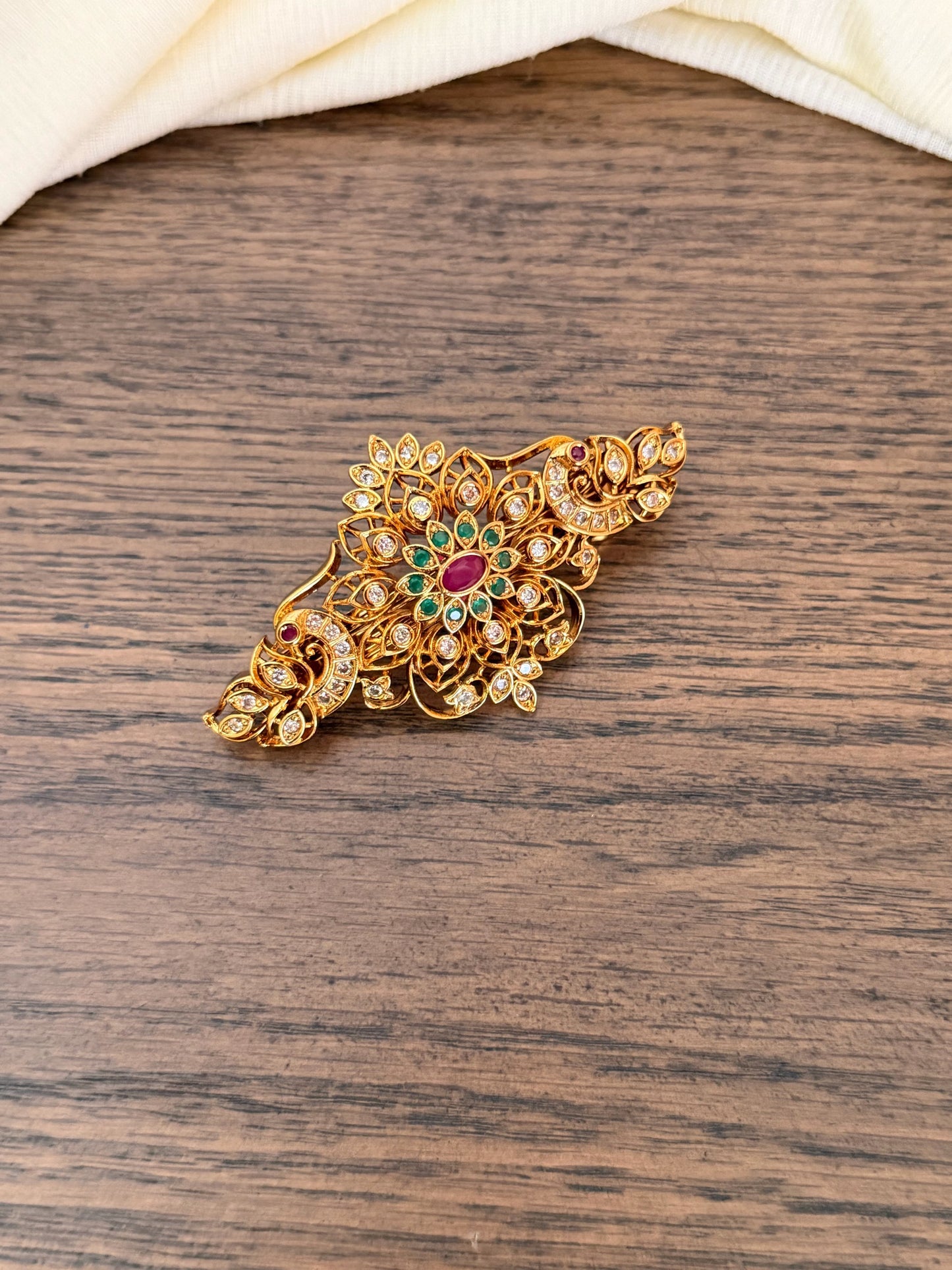 Beautiful Traditional CZ Premium Hair Clip