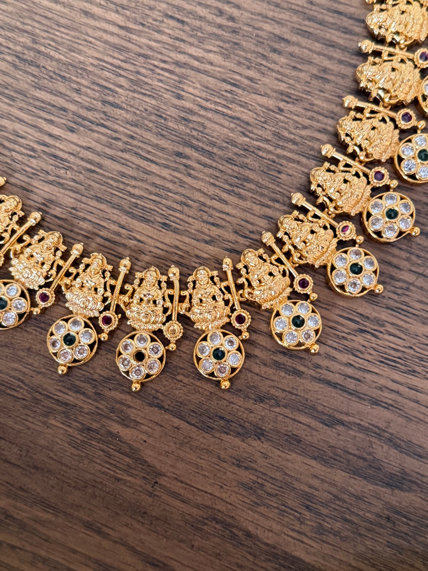 Premium Lakshmi Temple Necklace Set