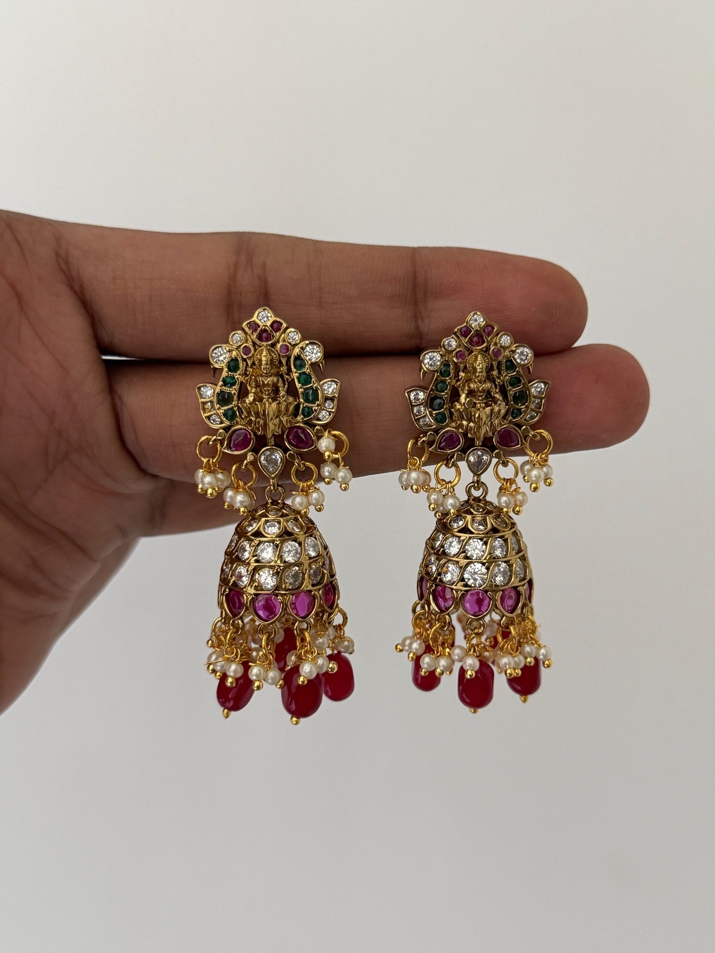 Premium Finish Temple Jhumkas