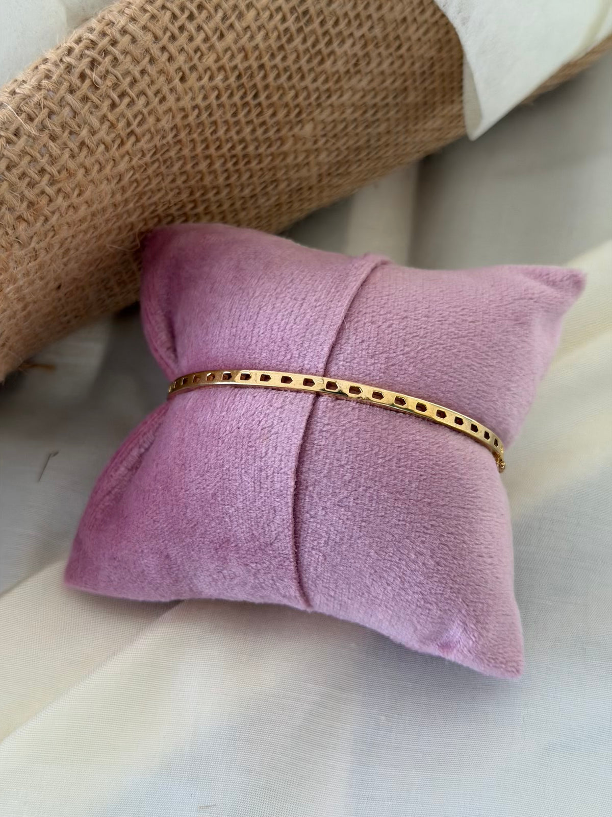 White Stone Elegant Cuff Bracelet