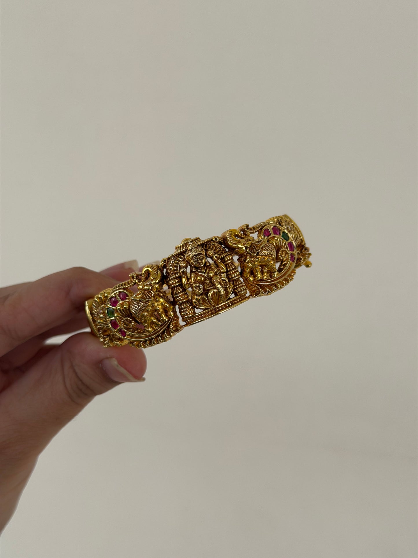 Nakshi Gold Look Alike Lakshmi Devi Goddess Kada