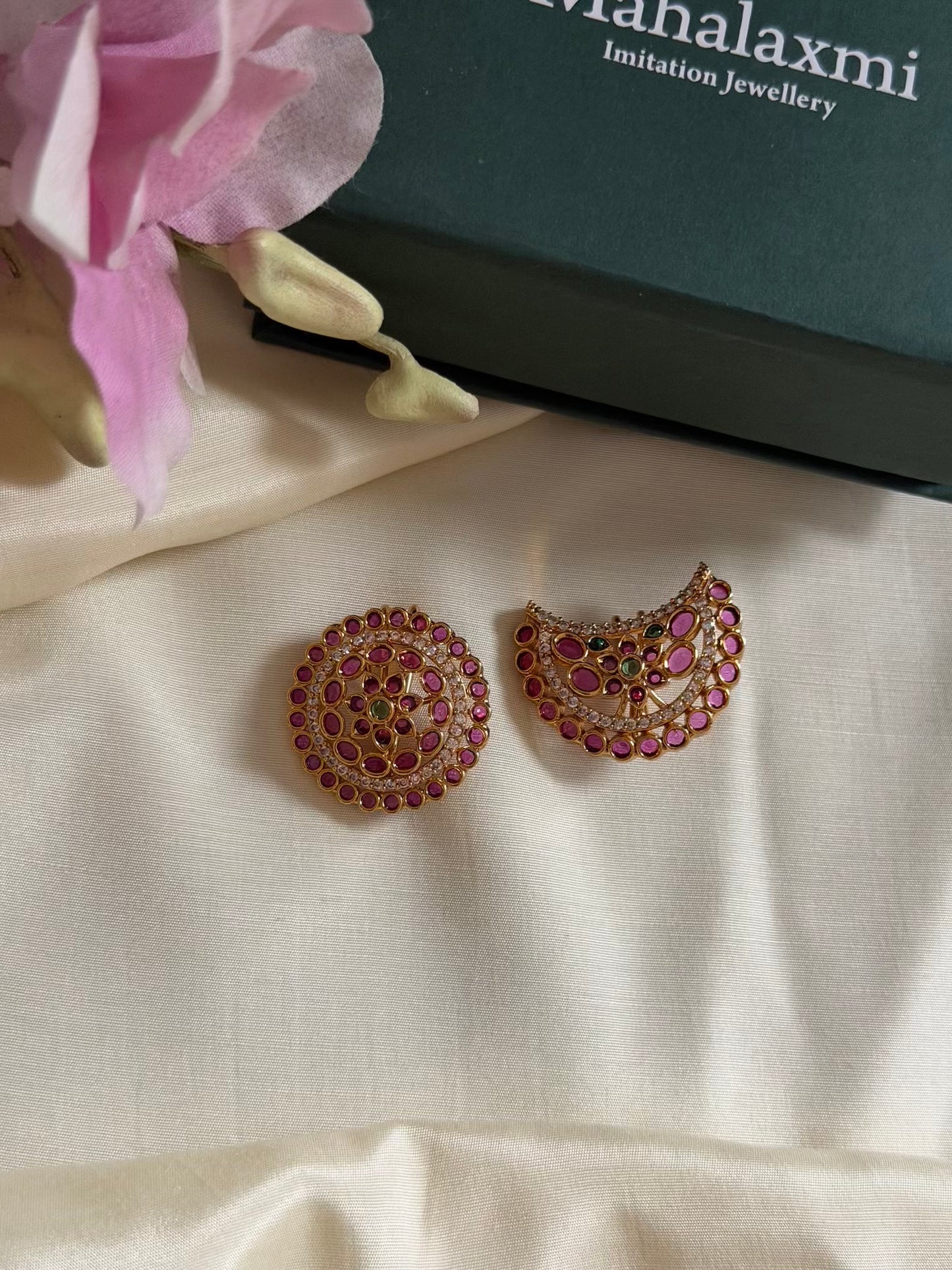 Cute kemp stone surya chandra hair accessory