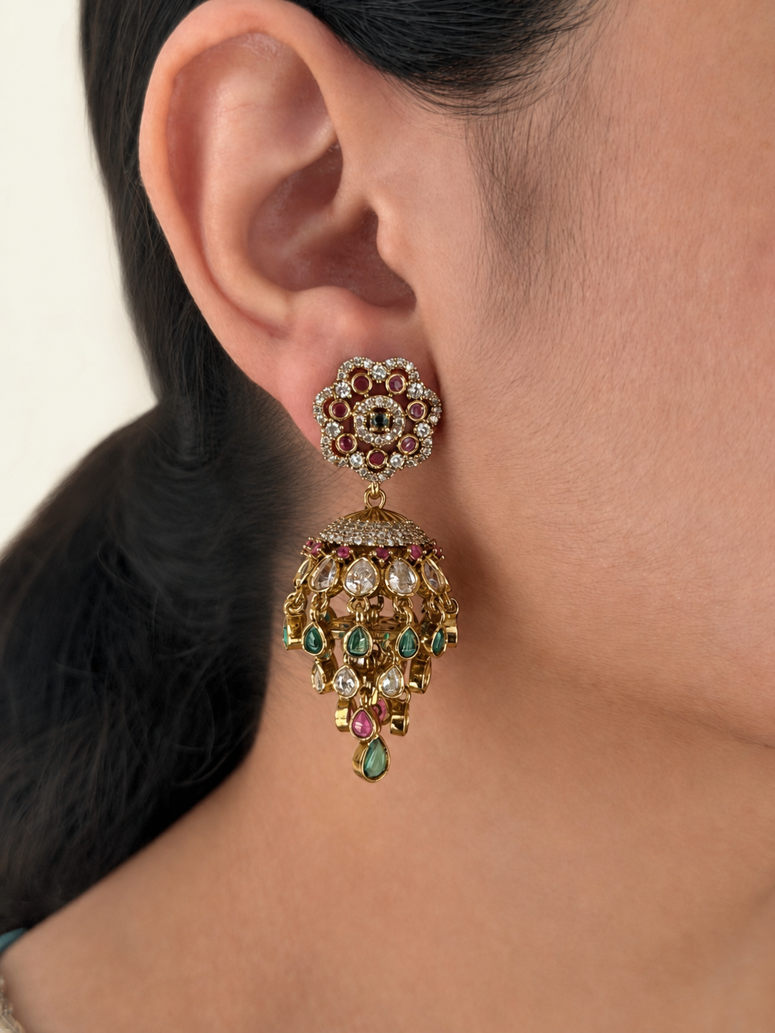 Elegant Designer Dangler Jhumka Earrings