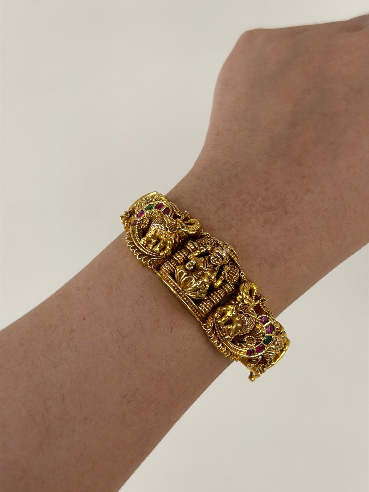 Nakshi Gold Look Alike Lakshmi Devi Goddess Kada