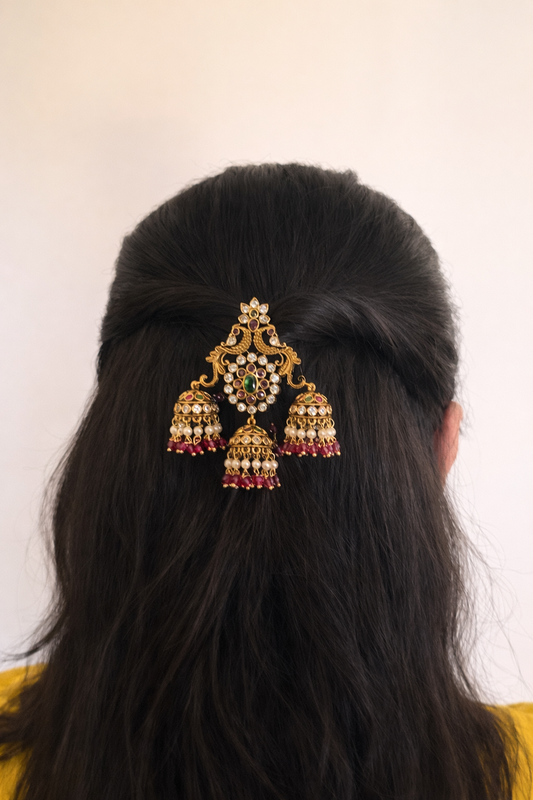 Antique Nakshi Jhumka Hair Pin Set