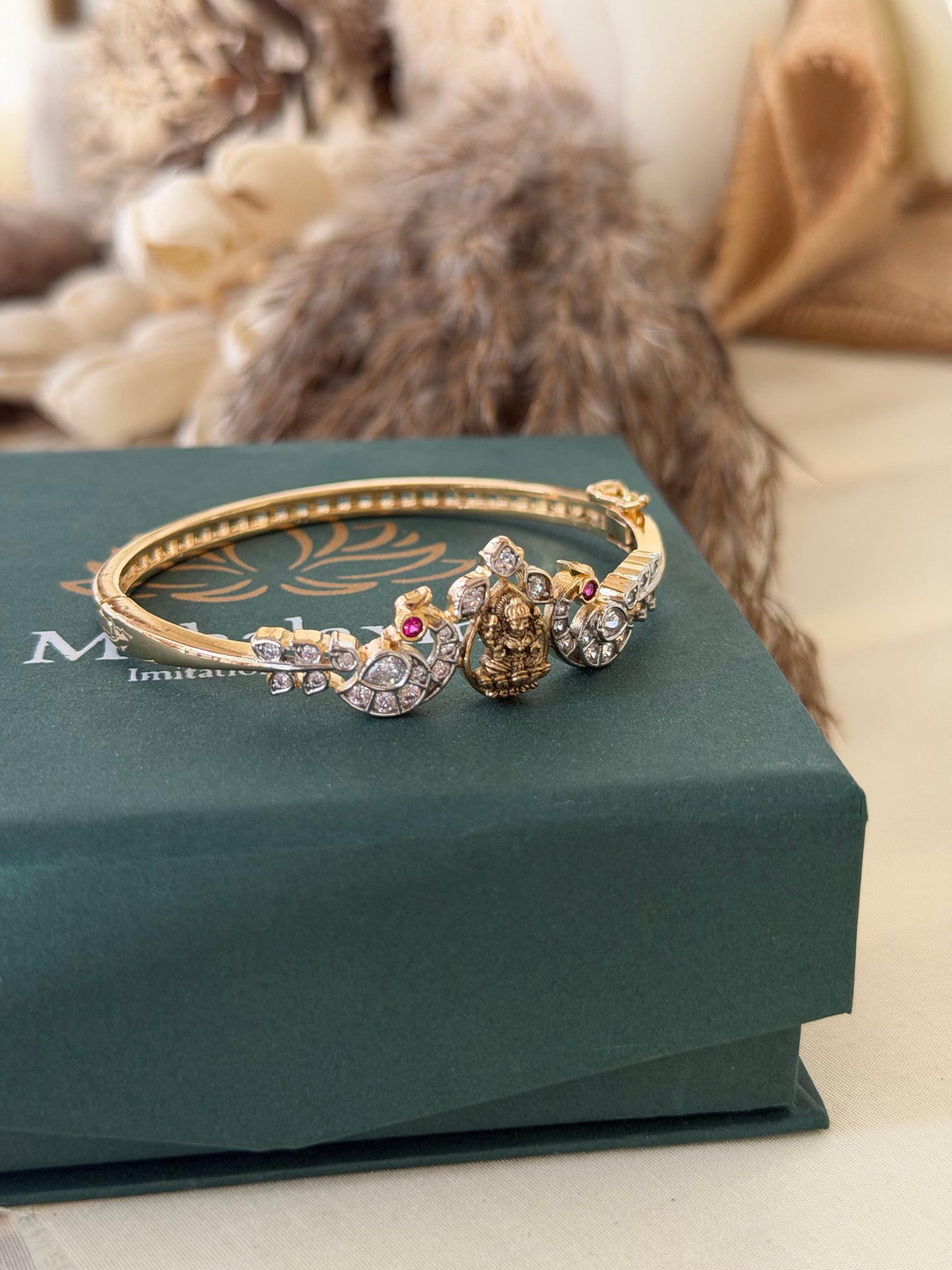 Diamond Look Lakshmi Devi Bracelet