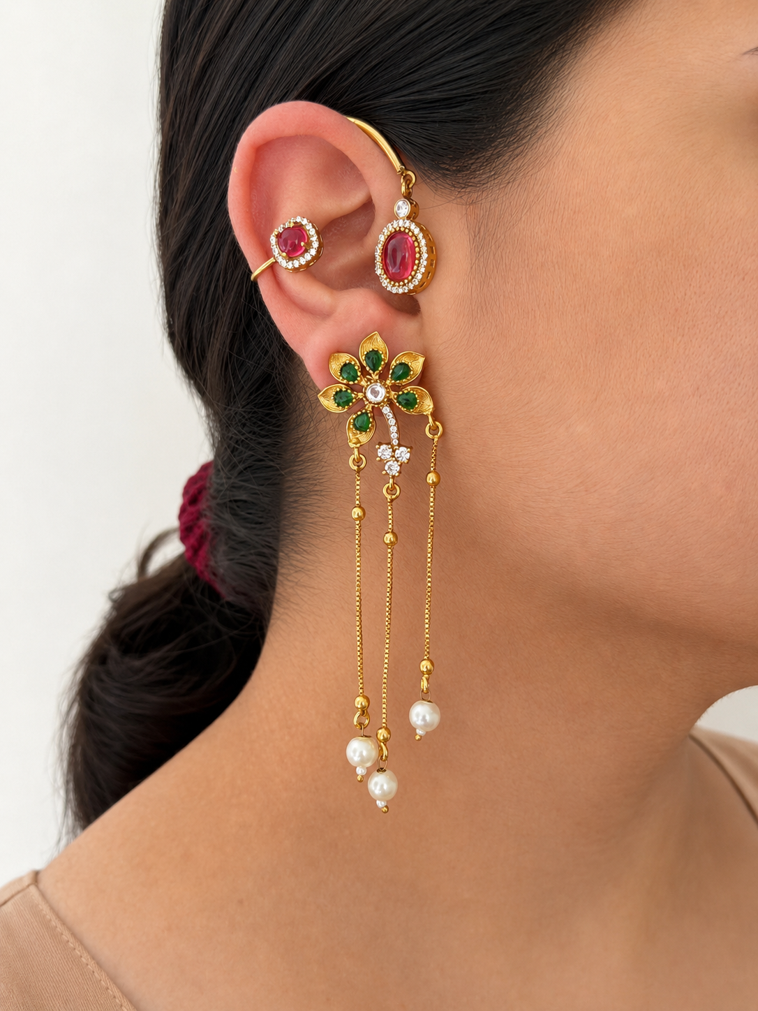 2-in-1 Ear Cuff & Earring (Adjustable)