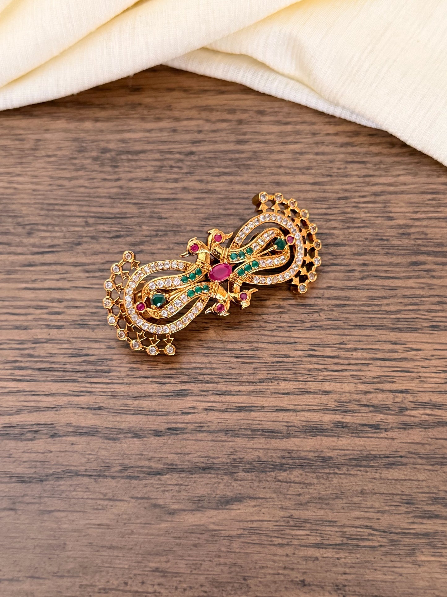 Traditional Peacock Premium Hair Clip