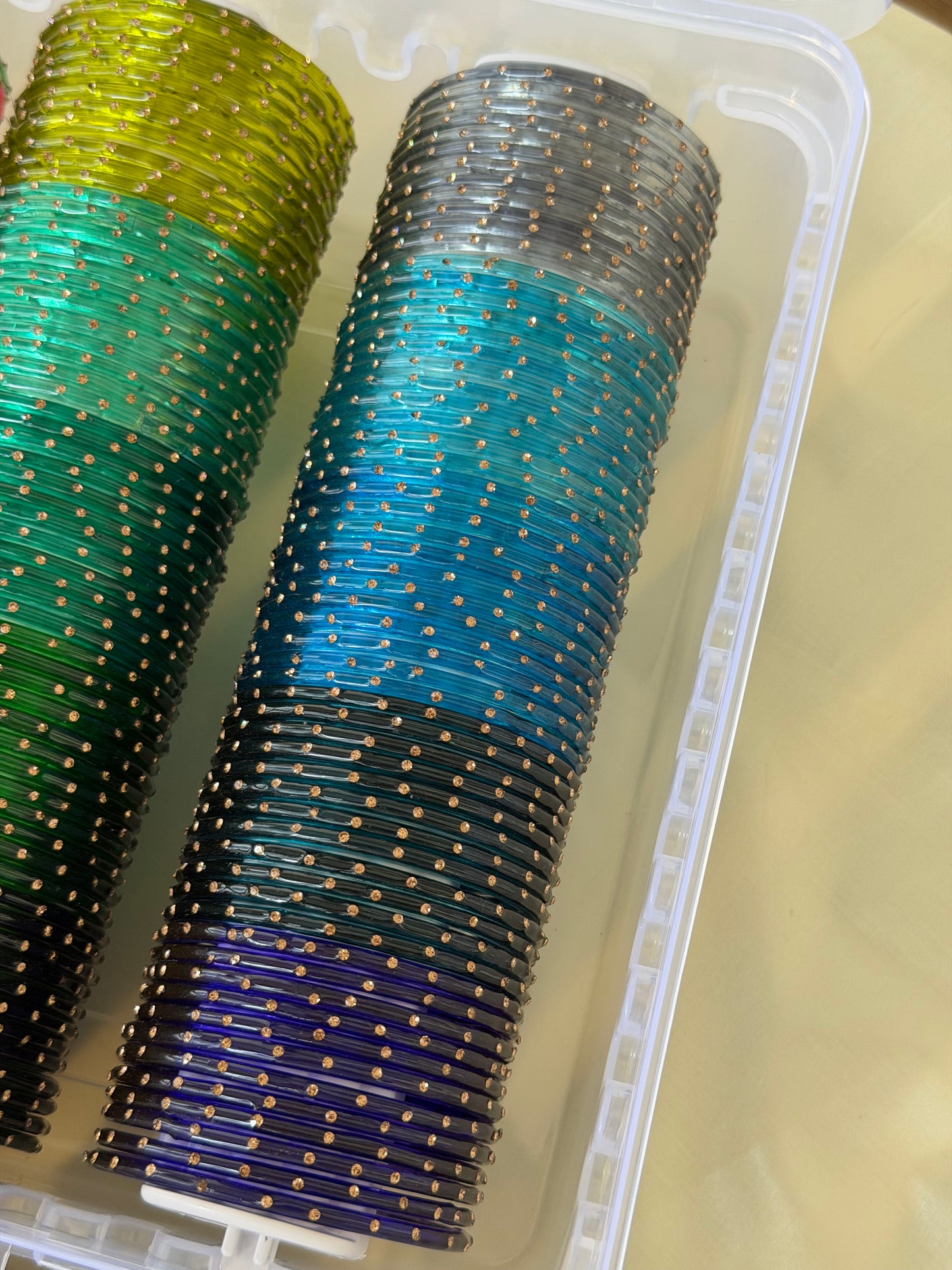 Glass Bangle Combo - Box of 20 colors