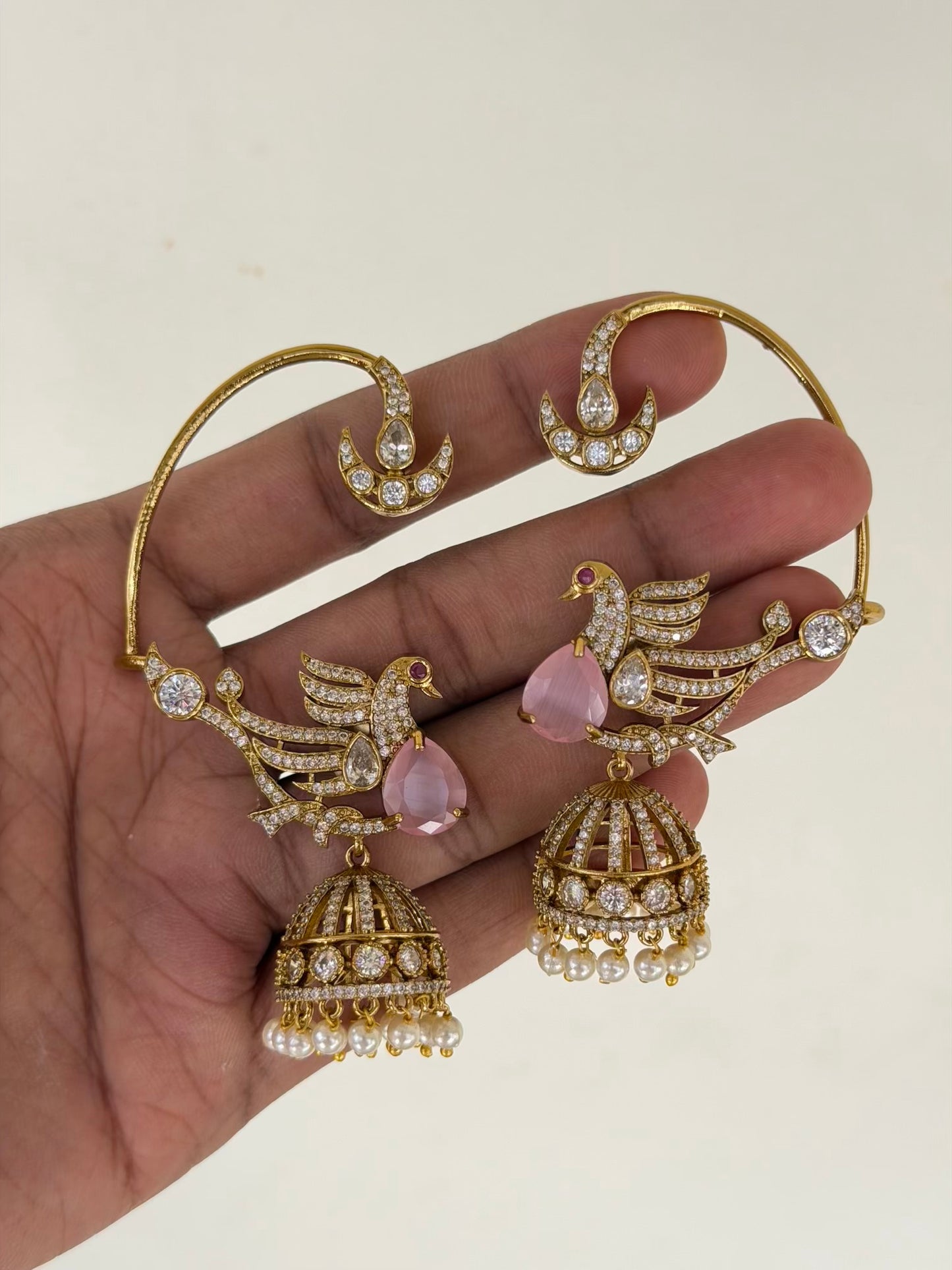 Peacock Ear Cuff Jhumka