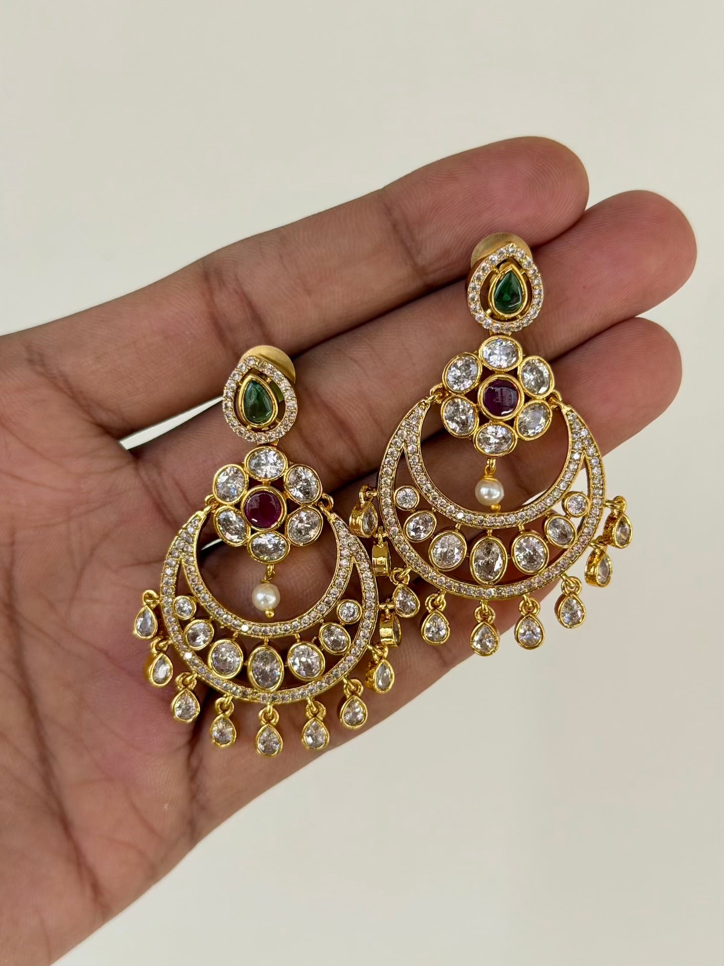 Gold Look-Alike Chandbali Earrings
