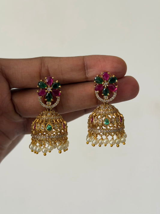 Multicolor Traditional Jhumka