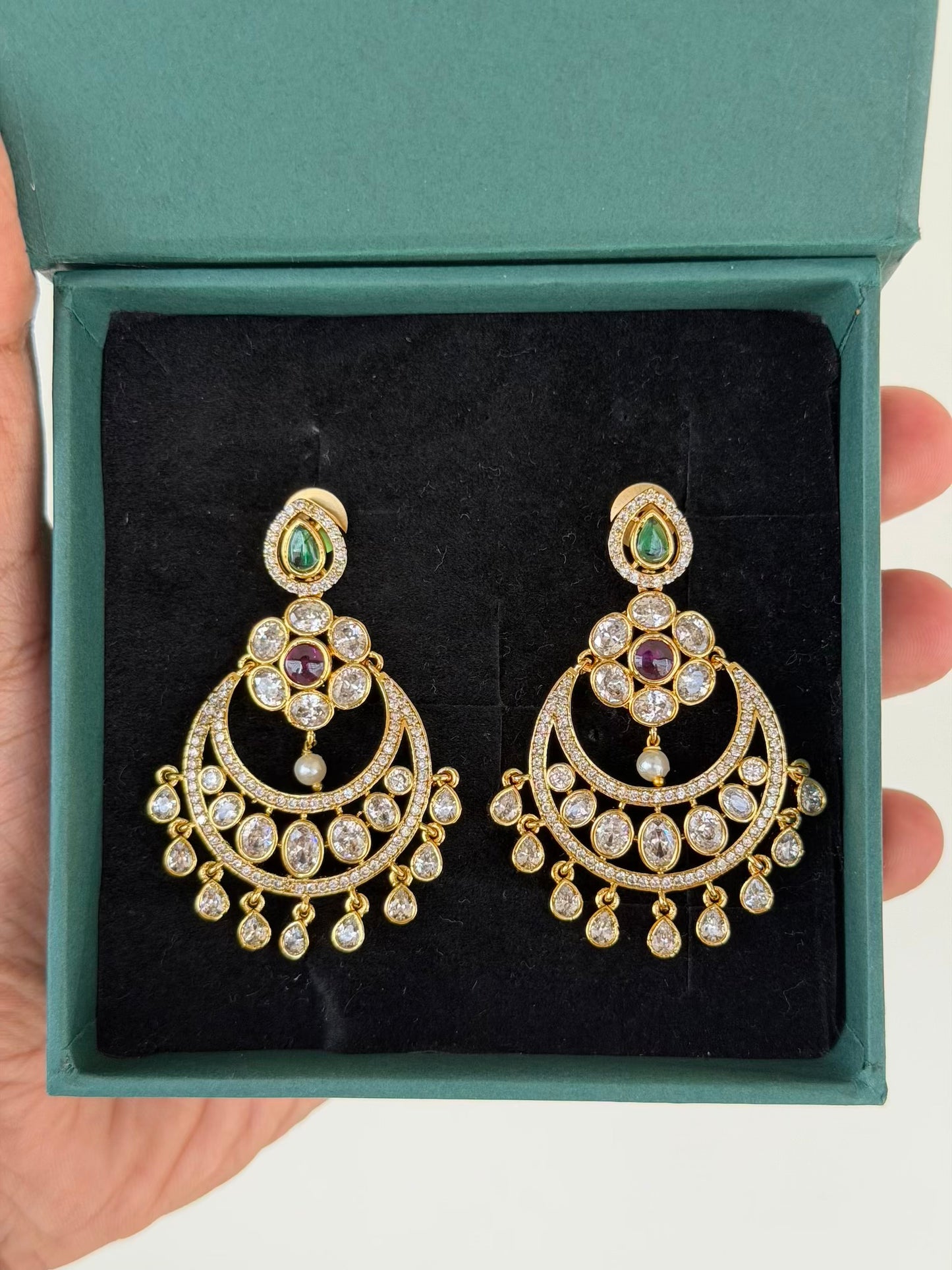 Gold Look-Alike Chandbali Earrings
