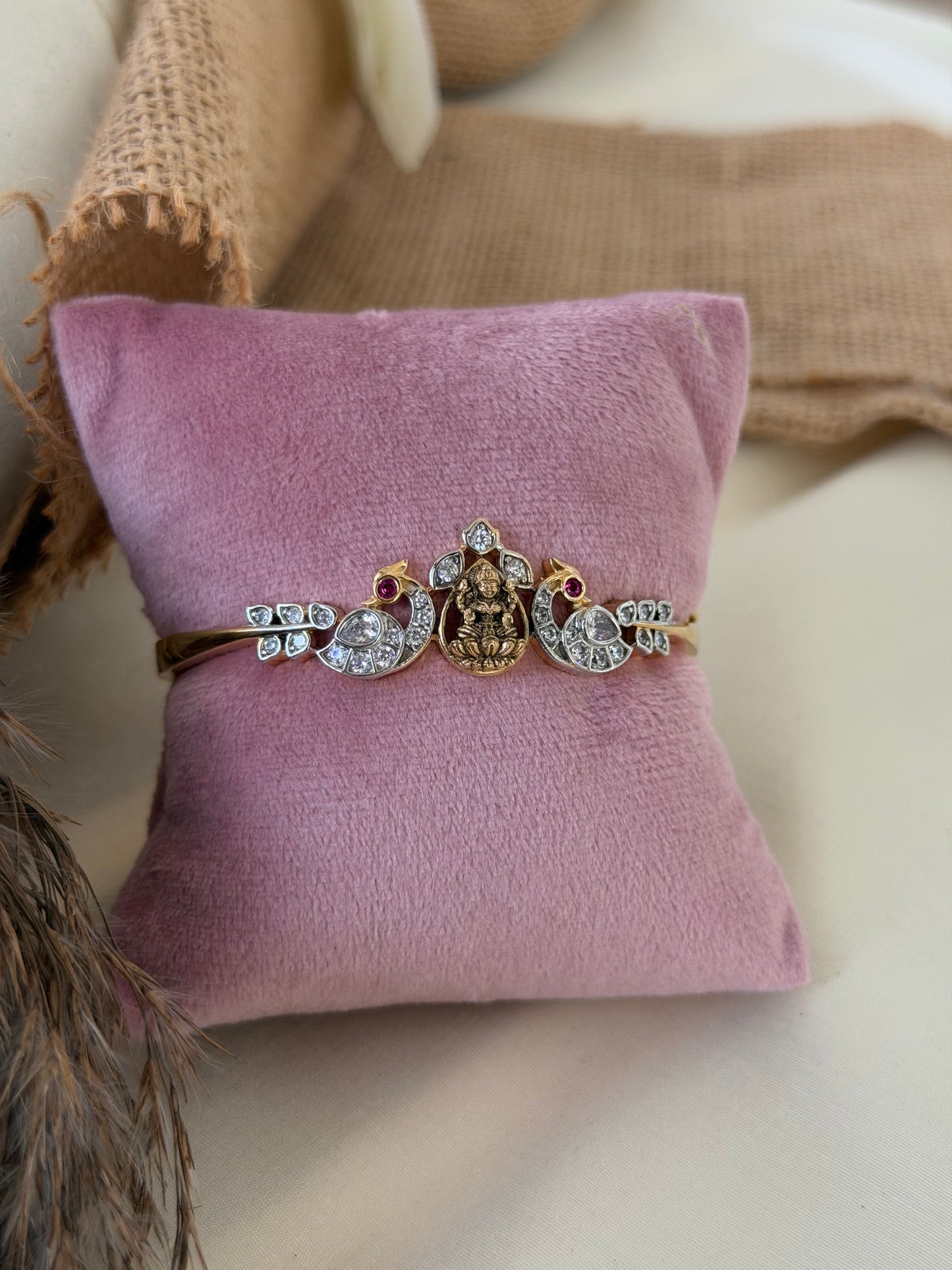 Diamond Look Lakshmi Devi Bracelet