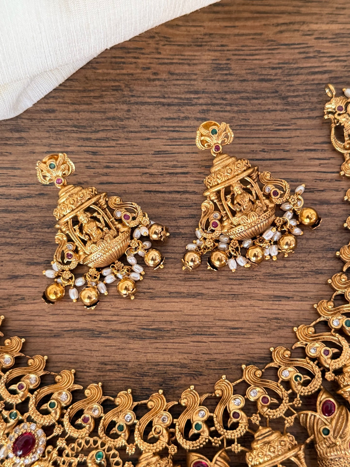 Premium Handcrafted Bridal Necklace Set – Designer