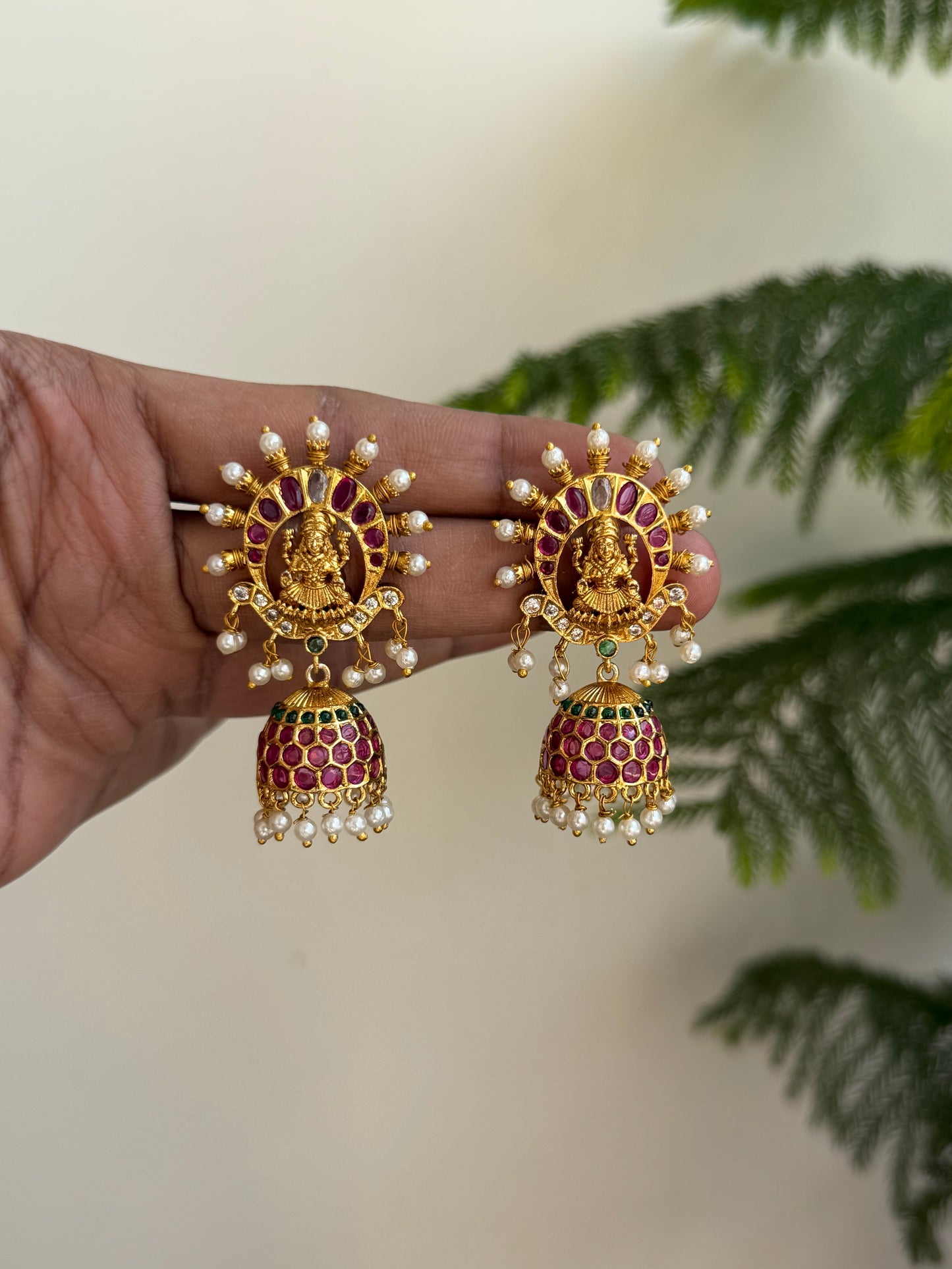Lakshmi Devi Kemp Earrings