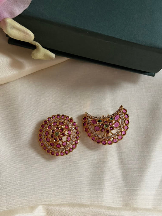 Cute kemp stone surya chandra hair accessory
