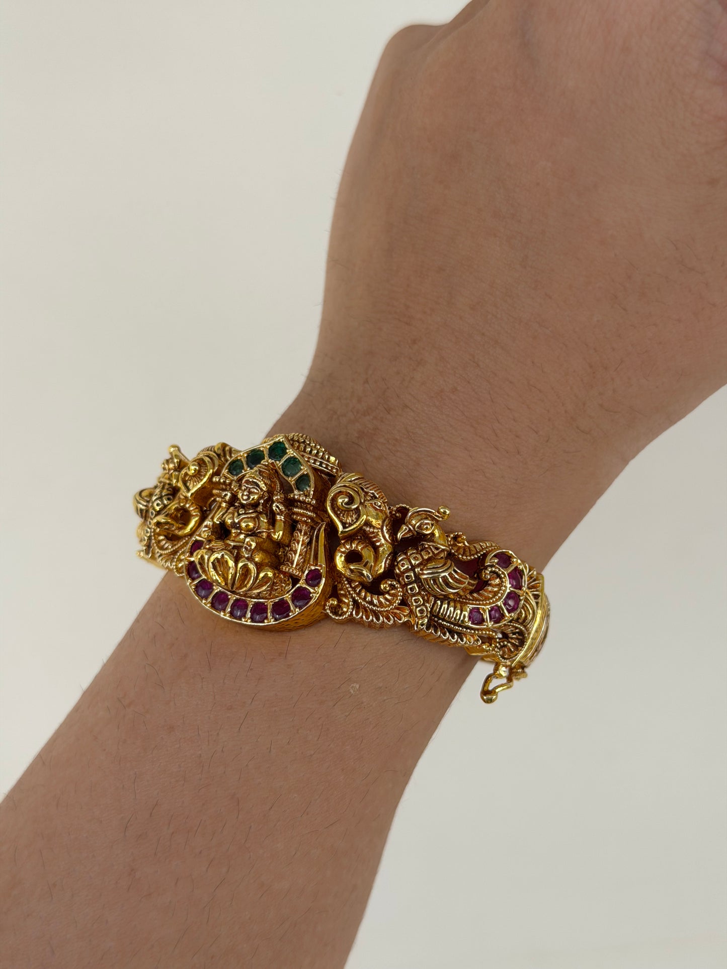 Nakshi Gold Look Alike Lakshmi Devi Goddess Kada