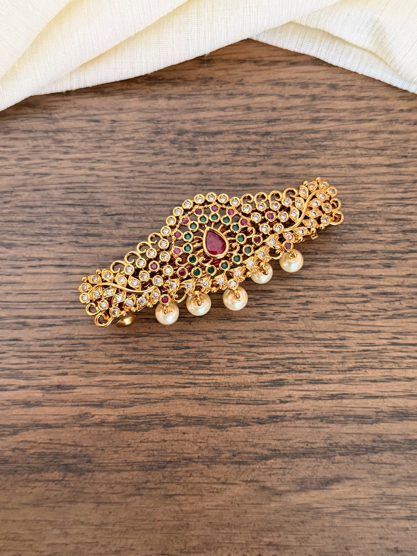 Traditional CZ Premium Hair Clip