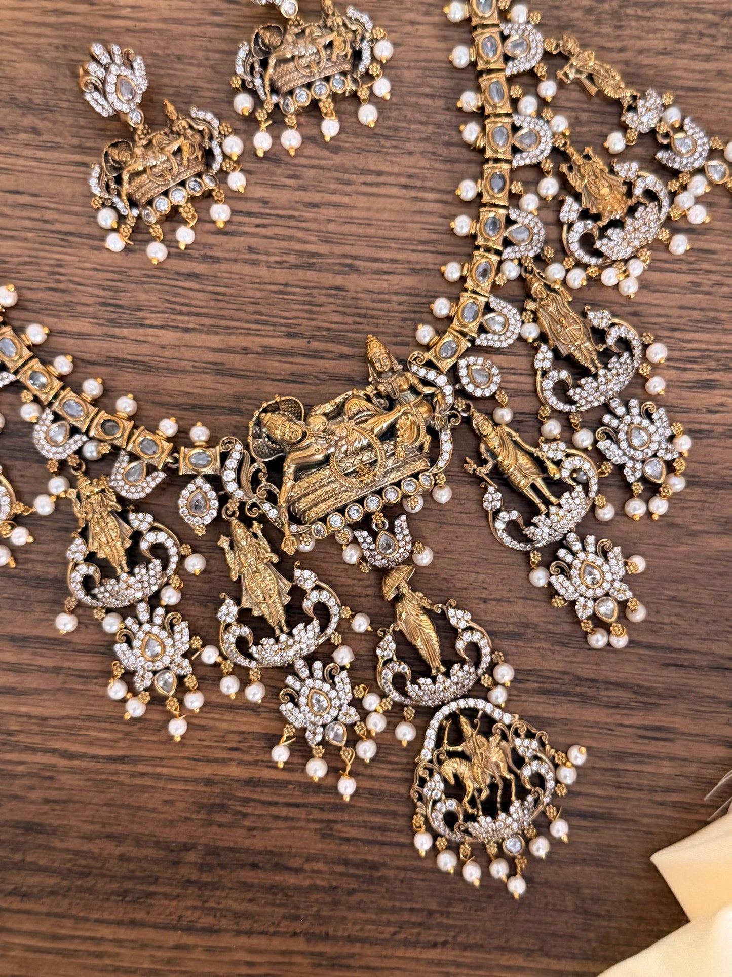 Grand Dashavatar Bridal Necklace Set