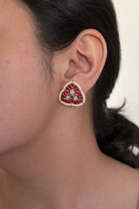 Triangle Kemp Stud Earrings