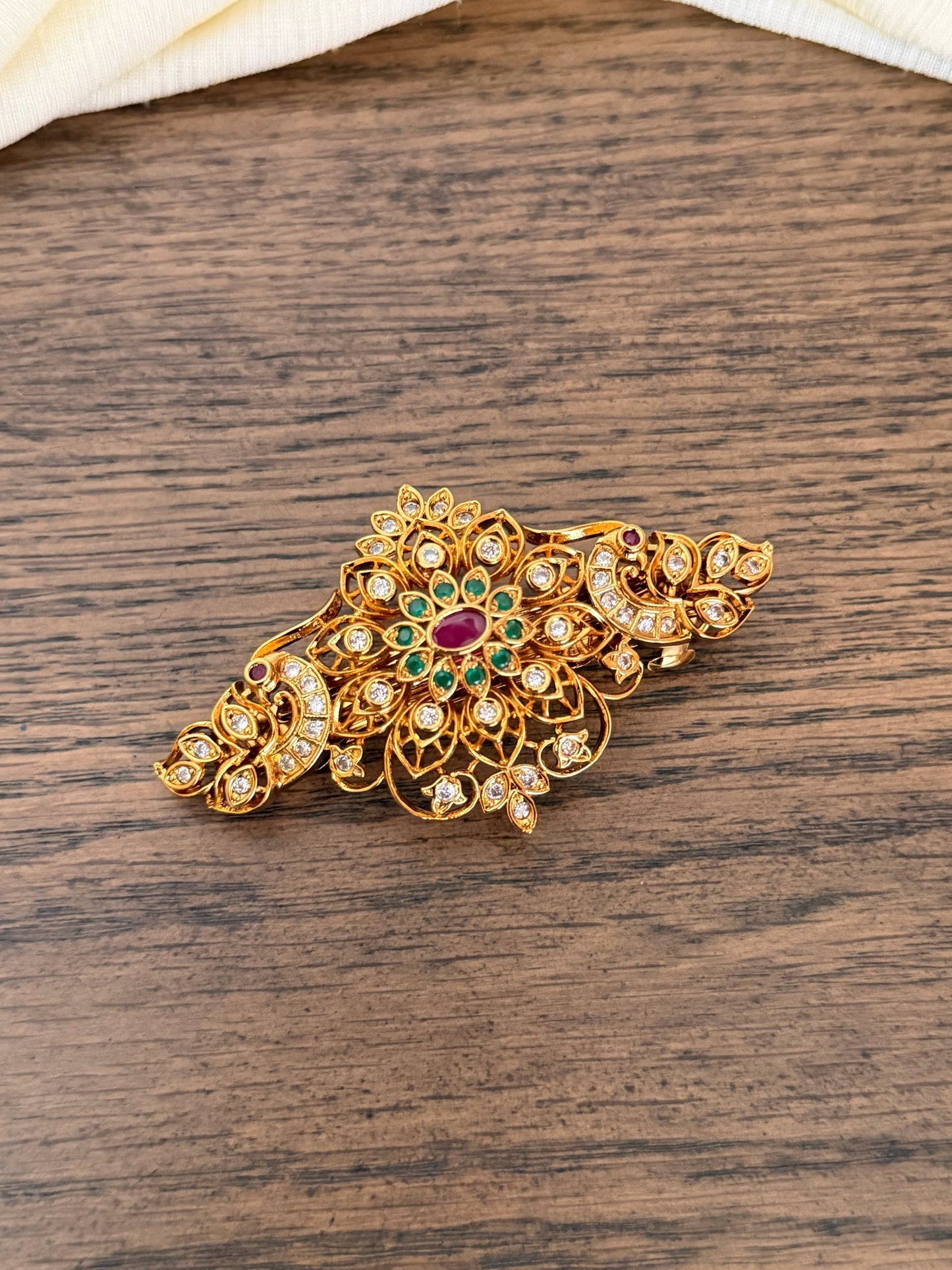 Beautiful Traditional CZ Premium Hair Clip