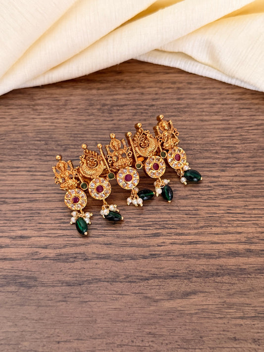 Traditional Lakshmi Devi Coin Premium Hair Clip