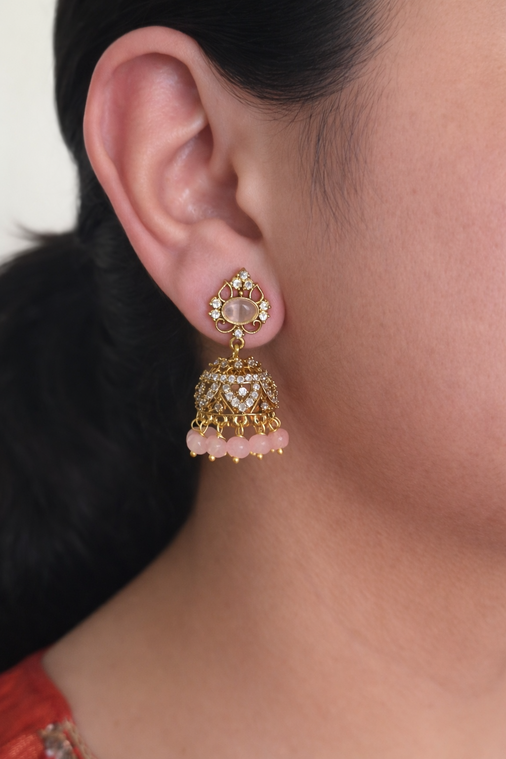 Petite Victorian Jhumka Earrings
